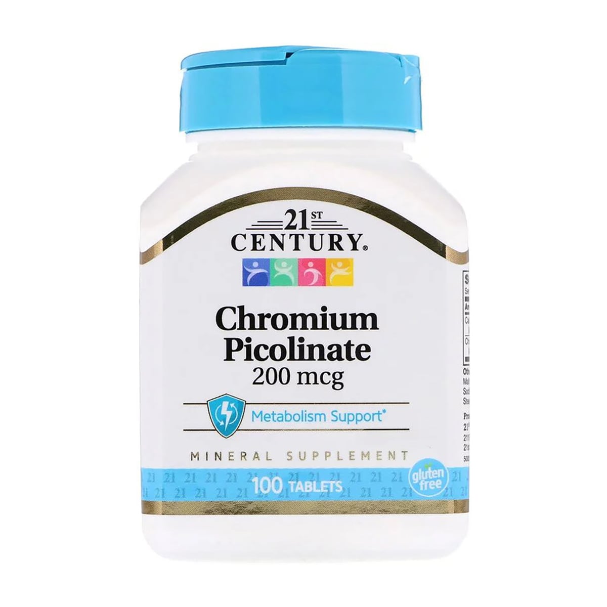 Хром піколінат 21st Century Chromium Picolinate 200 мкг, 100 таблеток