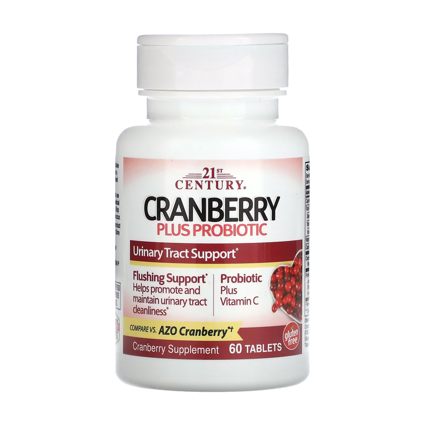 Журавлина з пробіотиком 21st Century Cranberry Plus Probiotic, 60 таблеток